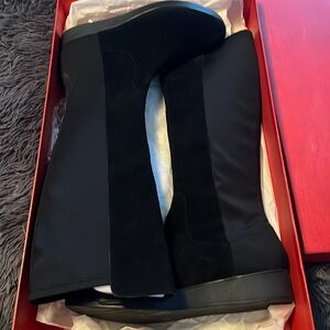 Donald J Pliner victori-23 tall suede wedge boots size 11